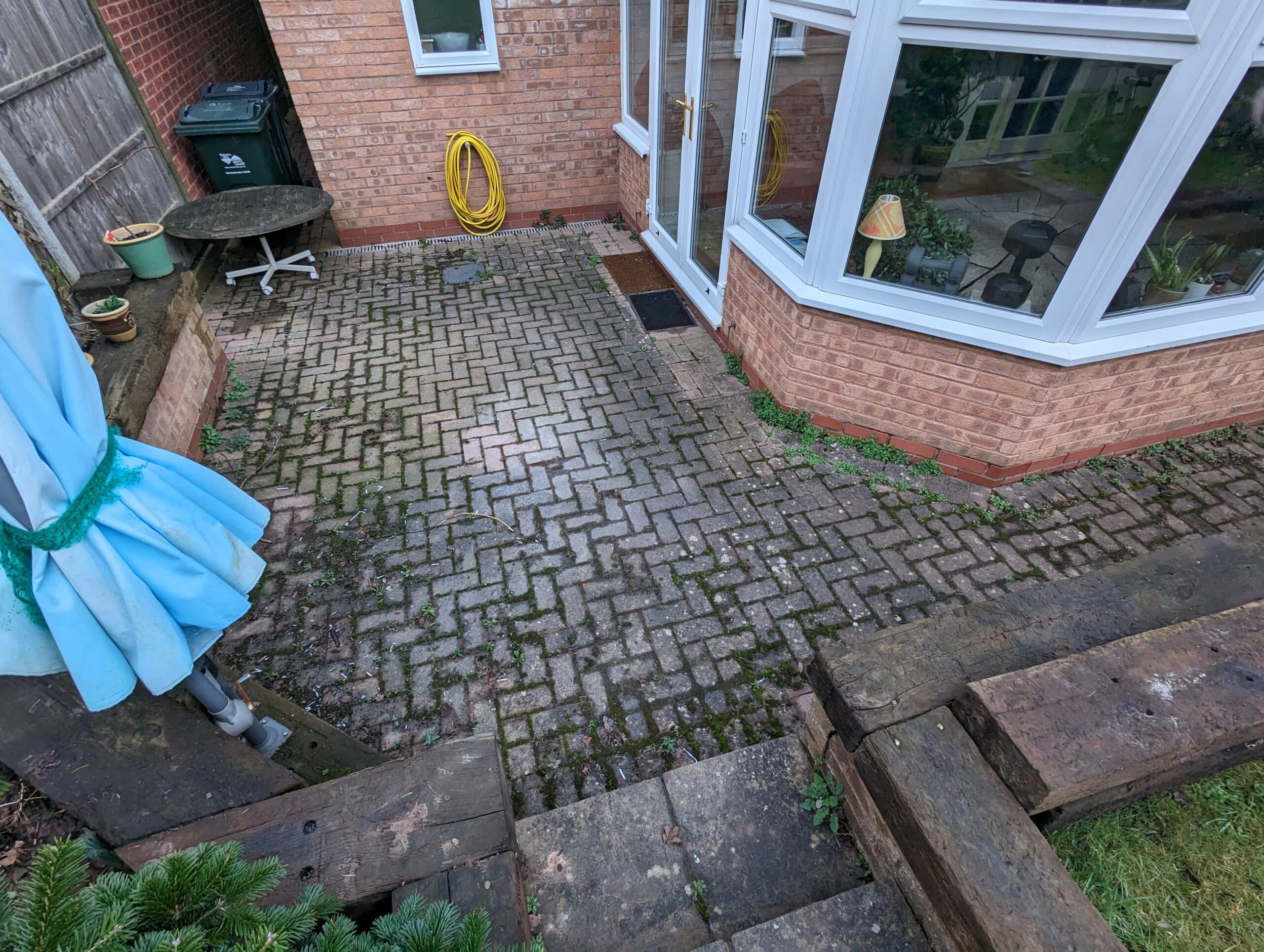 Professional Patio and Driveway Cleaning in Malvern Before